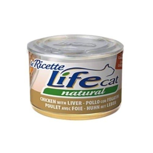 لايف كات معلبات طعام رطب بنكهة دجاج مع الكبد والجز...