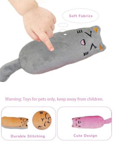 لعبة تفاعلية مخدة على شكل قط محشوة بالكات نيب