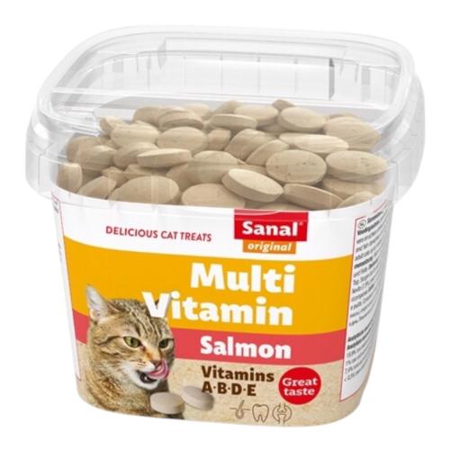 سنال اقراص متعددة الفيتامينات بنكهة السلمون للقطط...