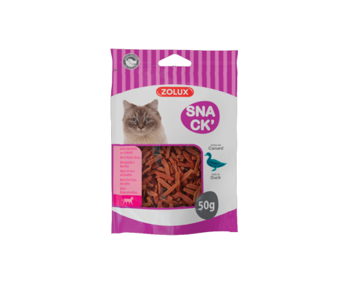 زولكس سناك مكافآت شرائح البط للقطط 50 جم