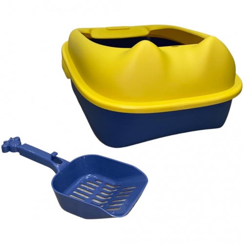 حوض رمل مع سكوب للقطط بعدة الوان واحجام