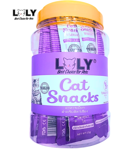 لولي مكافآت للقطط بنكهة التونا مع الدجاج 15x30 جم