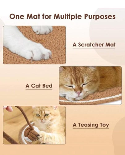 خداشة للقطط على شكل قط