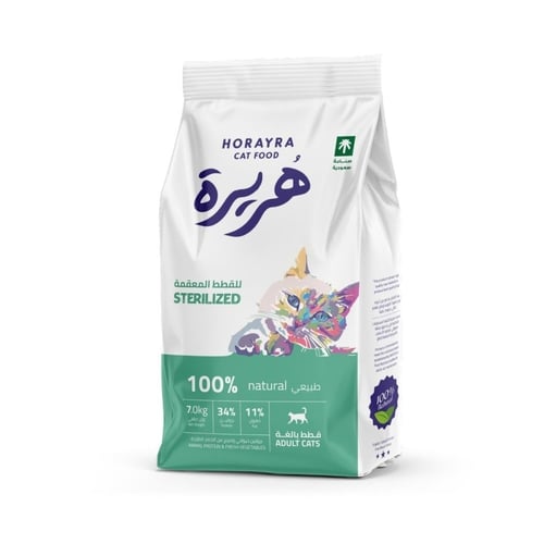 هريرة طعام جاف للقطط المعقمة البالغة بأحجام مختلفة