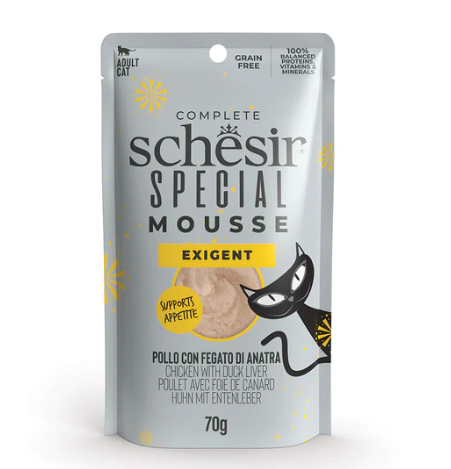 شيزر اظرف طعام رطب بنكهة الدجاج مع البط للقطط المت...