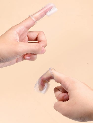 فرشاة سيليكون لتنظيف الاسنان بألوان مختلفة