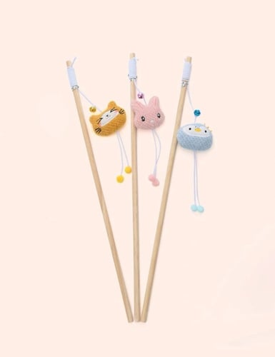 سنارة مع ريش للقطط شكل عشوائي