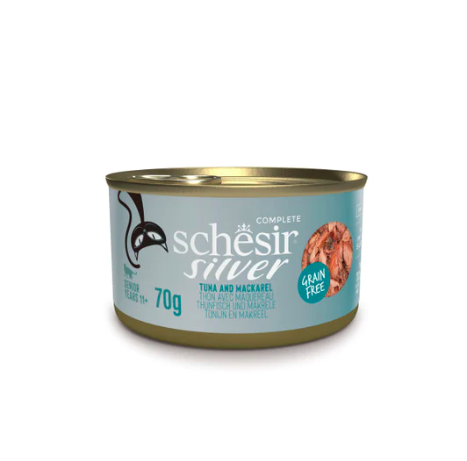 شيزر معلبات طعام رطب بنكهة التونا مع سمك الماكريل...