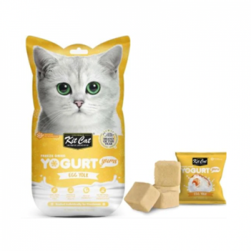 كت كات يوقارت مكافات مجففة للقطط بنكهة صفار البيض...