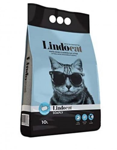 ليندوكات رمل مهد للقطط الصابون المنعش والناعم 10 L