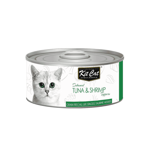 كت كات اكل رطب للقطط بالتونا والجمبري 80 جرام