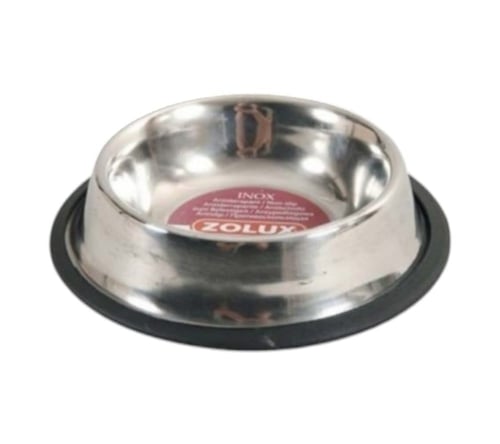 زولكس وعاء أكل ستاينلس ستيل دائري مانع للإنزلاق لل...