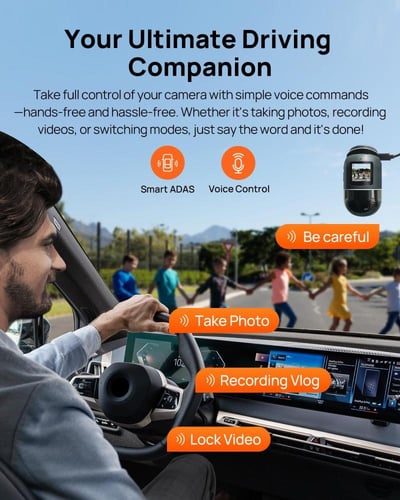 70mai X800 داش كام أمامي وخلفي 4K أومني IMX678 360...