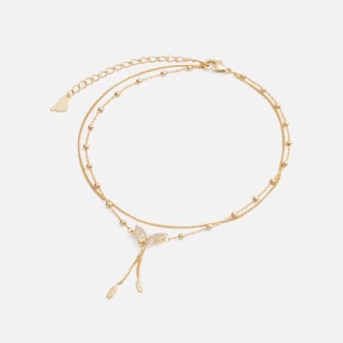 ‎ خلخال نسائي مميز بلون ذهبي