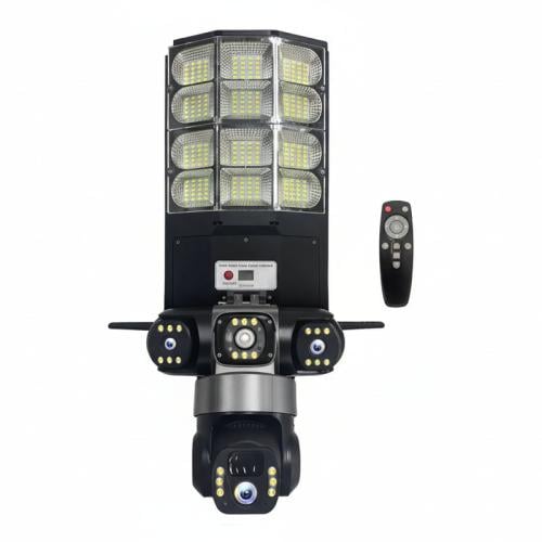 كاميرا إنارة شارع بالطاقة الشمسية 4G بثلاث كاميرات...