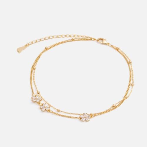 ‎ خلخال نسائي أنيق بلون ذهبي