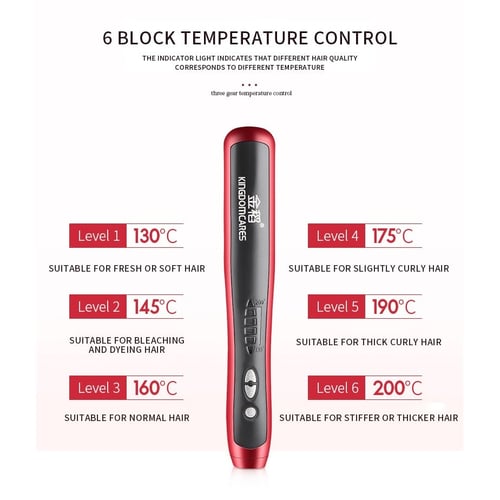 مكواة فرد الشعر بتقنية PTC للحصول على نتائج سريعة...