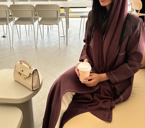 عنابي مطرز - #196