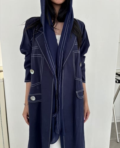 حرير مغسول كحلي - #194