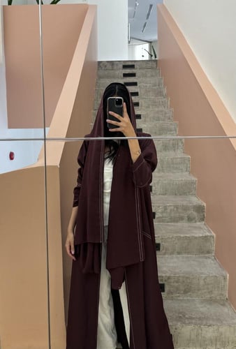 عنابي مطرز - #196