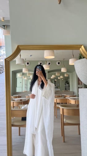 عباية فخمة بيضاء - 121