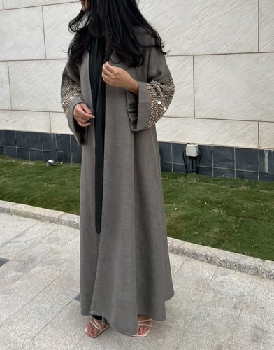 عباية صوف مع تطريز - 118