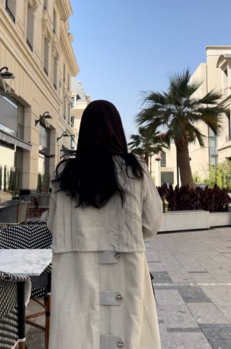 عباية بيج بظهر ازرار - 1124