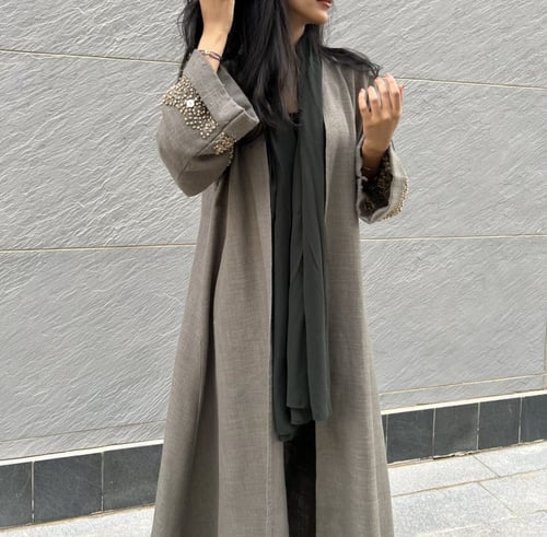 عباية صوف مع تطريز - 118