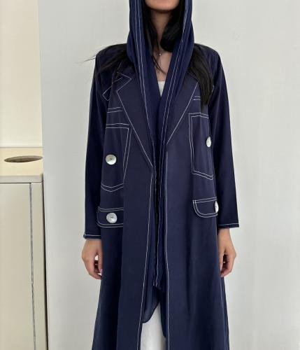 حرير مغسول كحلي - #194