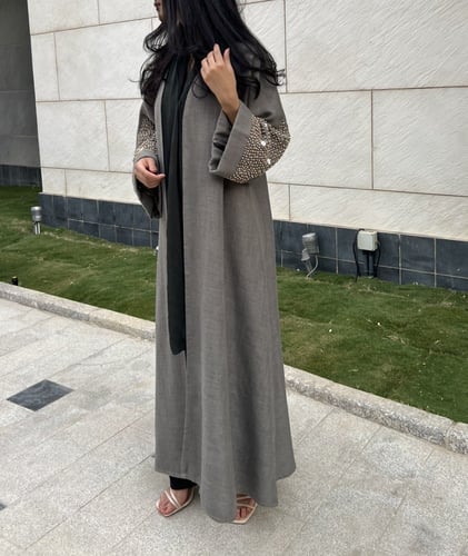 عباية صوف مع تطريز - 118