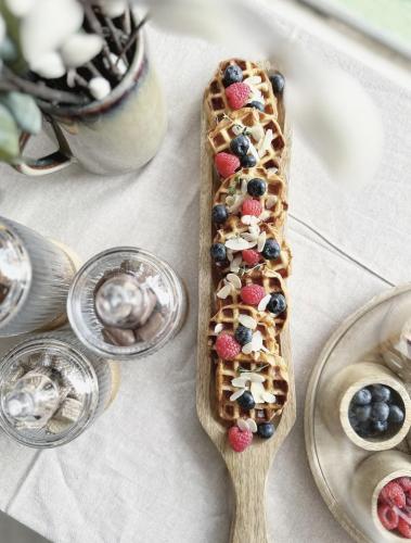 صحن تقديم خشبي