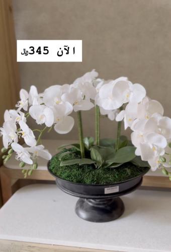 ورد اوركيد بقاعدة ألمنيوم كاستنج