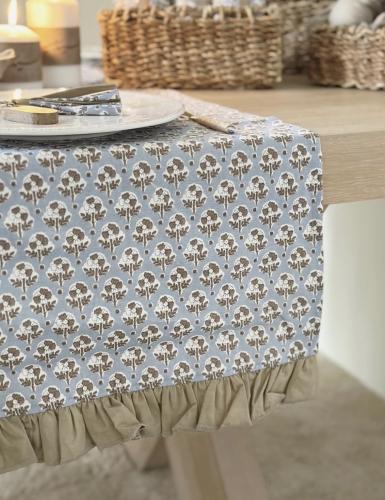 مفرش مستطيل مورد