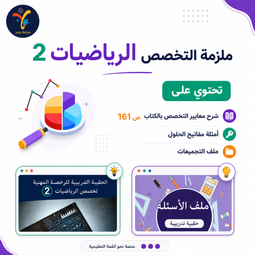 شرح و ملزمة الرياضيات مستوى 2
