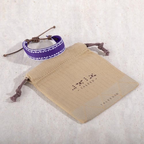 سوارة قماشيه الخزامى