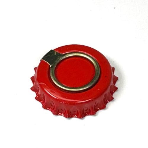 غطاء احمر تاجي مع مقبض فتح جانبي (100) حبه