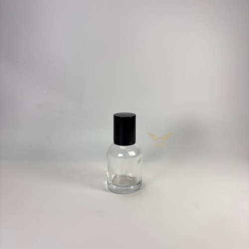 علب عطور بخاخ زجاج مع غطاء كبس باليد أسود 30 مل حب...