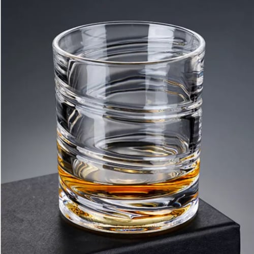 كوب زجاجي دوار شريط الراقص سعة 285 مل