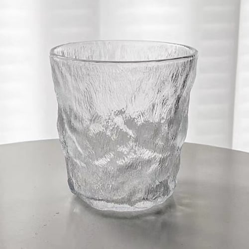 كوب زجاجي بنمط جليدي 350 مل