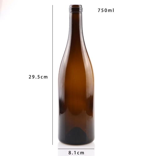 كرتون قوارير زجاجية عنبر اللون حجم 750 مل (30 حبة)