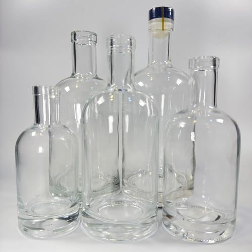 كرتون قوارير زجاج شفاف عالي الجودة و قاعدة سميكة 5...