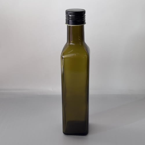 كرتون قواريرزجاج غامق خاص زيت الزيتون مربع حجم 250...