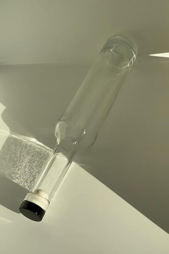 قاروره زجاج شفاف حجم 500 مل (حبة )