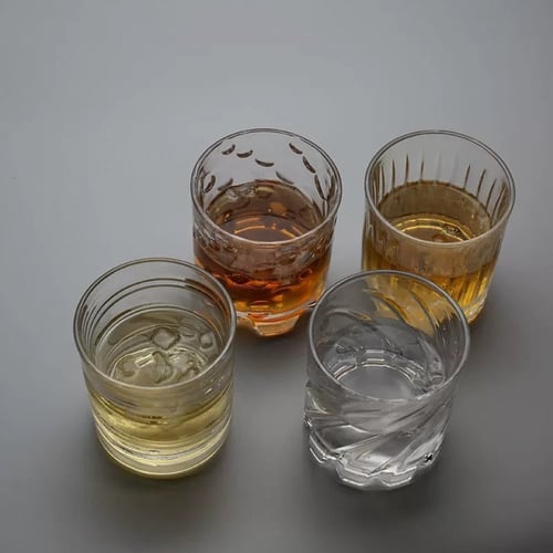 كوب زجاجي دوار شريط الراقص سعة 285 مل