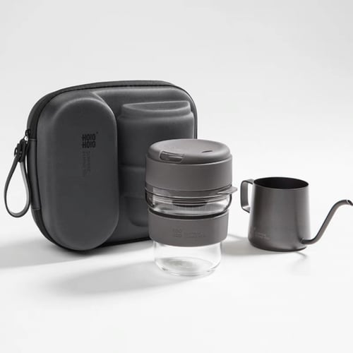 ادوات تقطير قهوة V60 شنطة سوداء ماركة هلو هلو