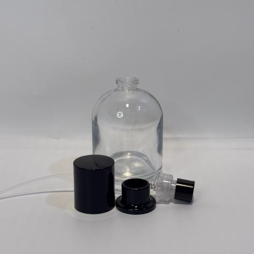 علب عطور بخاخ زجاجية 50 مل مع غطاء كبس باليد أسود...