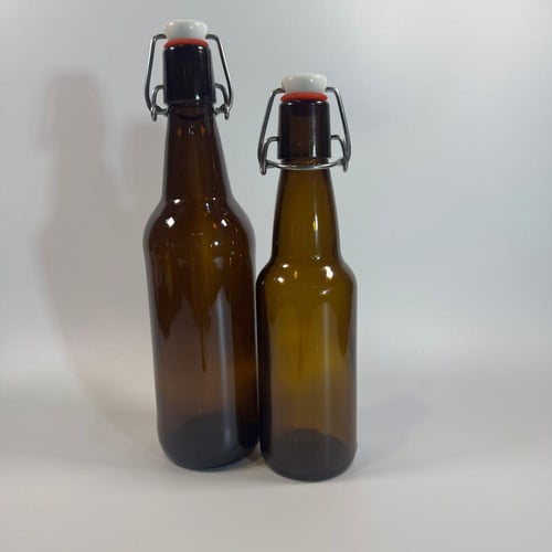 قارورة زجاجية عنبر اللون عالي الجودة و تتحمل ضغط ا...