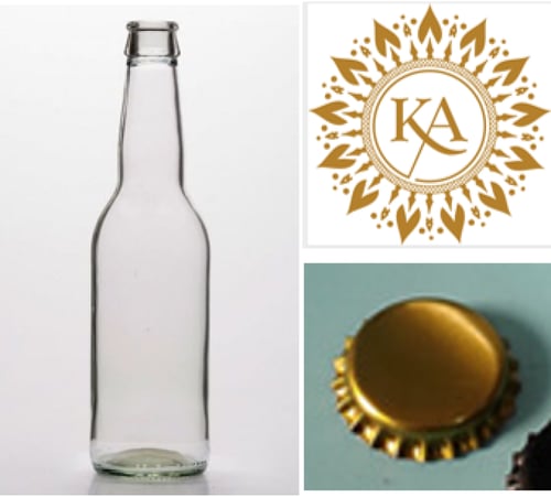 كرتون قوارير زجاج ابيض 250 مل (100 حبه)