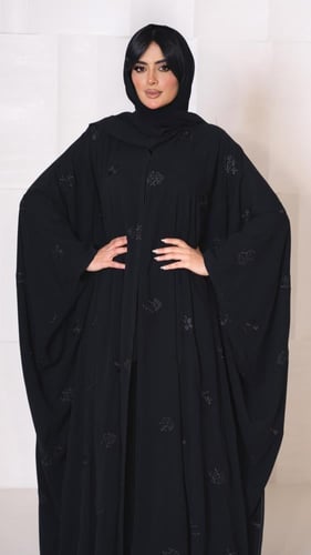 عباية بشت شيفون مطرزة