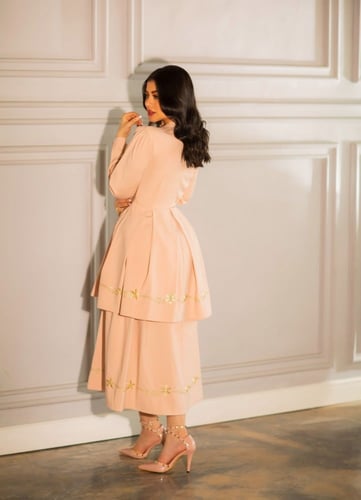 فستان مناسبات بيج